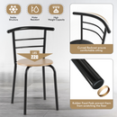 3 pcs Home Kitchen Bistro Pub Dining Table 2 Chairs Set