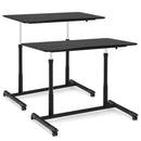 Height Adjustable Computer Desk Sit to Stand Rolling