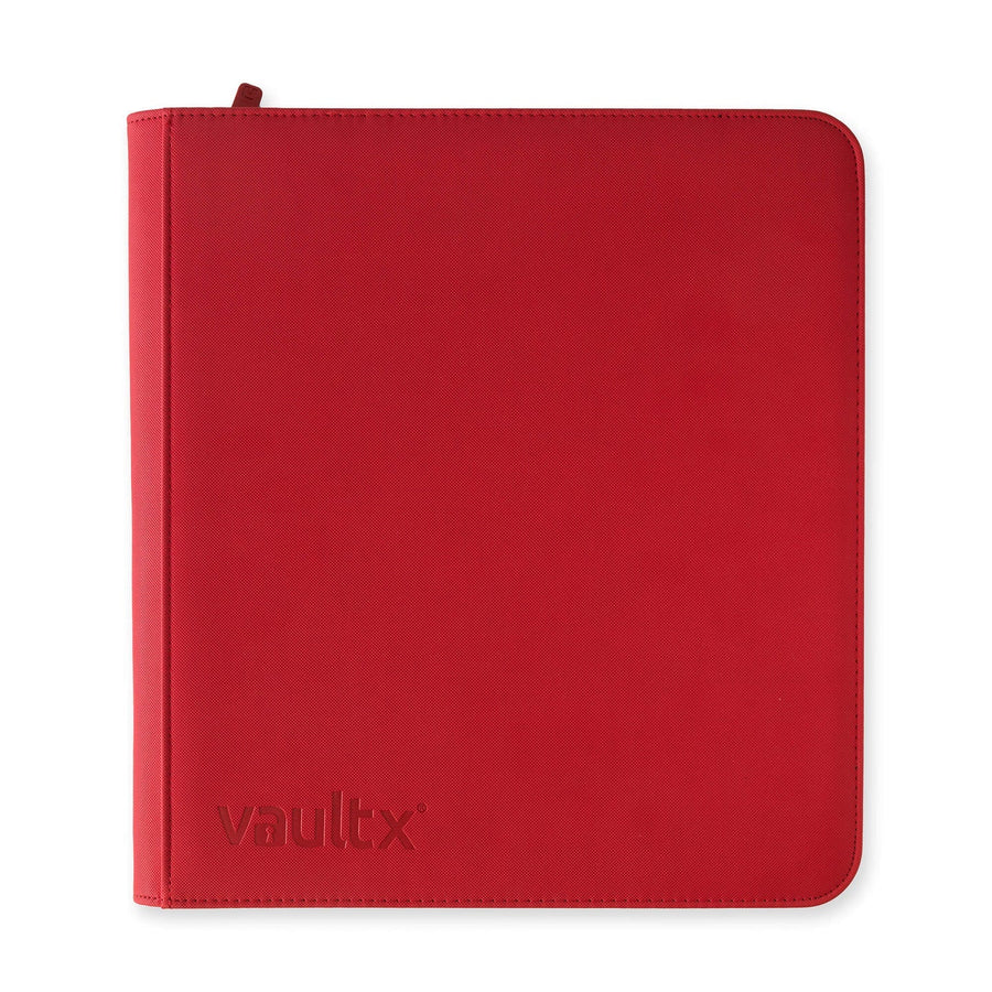 Vault X 12-Pocket Zippered Binder - Red