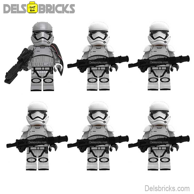First Order Set of 6 Lego Star Wars Minifigures custom toys Ralphie s Funhouse