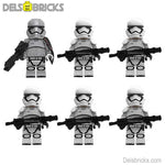 First Order Set of 6 Lego Star Wars Minifigures custom toys