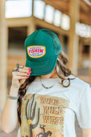 Fishin' Beats Workin' Patch Trucker Hat