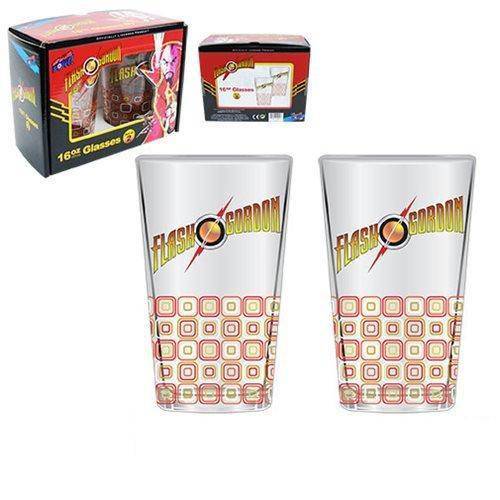 Flash Gordon 16 oz. Glass Set of 2