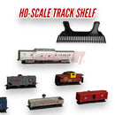 Floating HO-Scale Train Track Shelf | Display your HO-scale train with this floating shelf track! | Train Display Shelf + Command strips