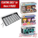 Floating Shelf for 3-PACK | Fits 10W x 4.5D Haunted Mansion Chrome, Splash Mountain, and Sailor Moon 3 Pack | Includes mounting hardware