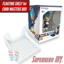 Floating Shelf for Chibi Masters Box | Wall Mount Display | Includes Command Strips