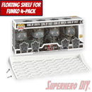 Floating Shelf for Funko Pop 4-PACK | Pop Shelf for Specific 4 Packs fits 15W x 3.5D