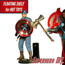 Floating Shelf for Hot Toys | 1/6 Scale Figure Shelf | Floating shelf for collectible figure | Collectible Statue Display Shelf