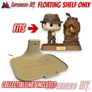 Floating Shelf for Indiana Jones #1361 Funko Pop! Movies Deluxe Light Up