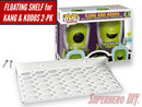 Floating Shelf for KANG AND KODOS 2-PACK Wall Mount | Funko Pop Box Wall Mount for 2-Pack 8.8W X 4.2D | Includes mounting screws
