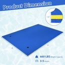 9' x 6' 3 Layer Floating Water Pad Foam Mat