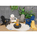 Foldable Weather Resistant Patio Chair with Built-in Cup Holder