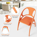 Folding Dining Chairs Set of 2 with Armrest and High Backrest