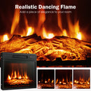 18/23 Inch Electric Fireplace Inserted with Adjustable LED Flame-23 inches
