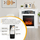 18 Inch 1400W Electric TV Stand Fireplace with Shelf