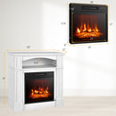 18 Inch 1400W Electric TV Stand Fireplace with Shelf