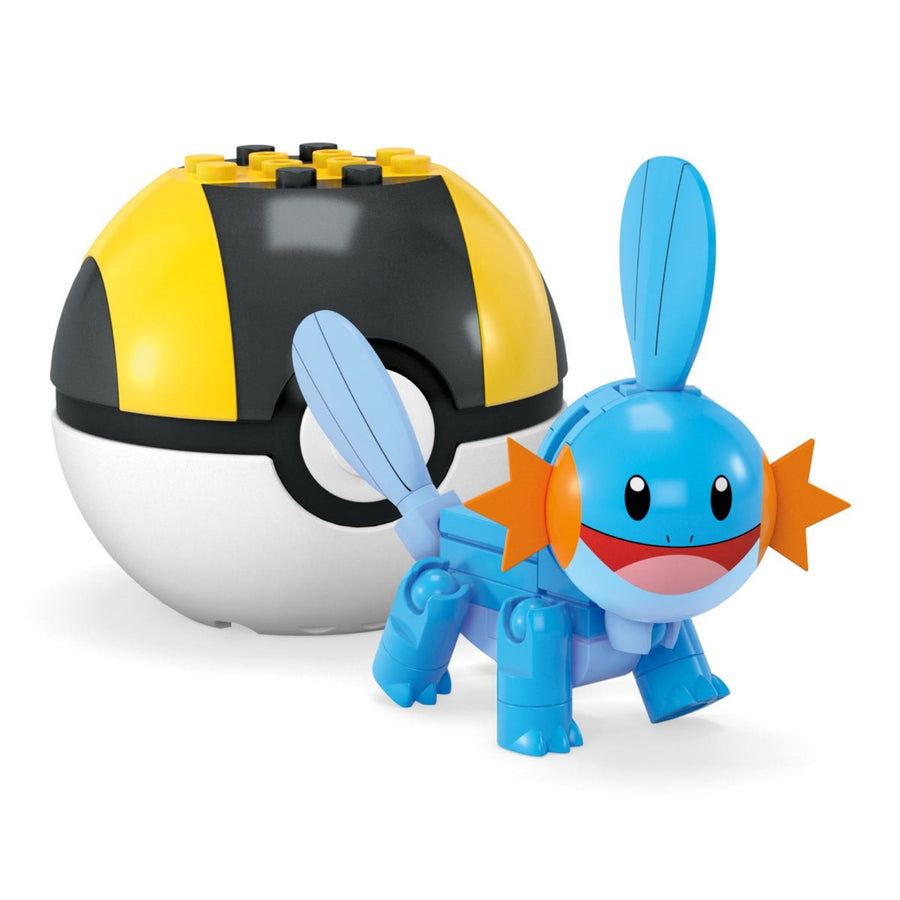 Pokemon Mattel DDC Mega Construx Poke Ball Mudkip Blue