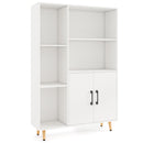 Free Standing Pantry Cabinet with 2 Door Cabinet and 5 Shelves