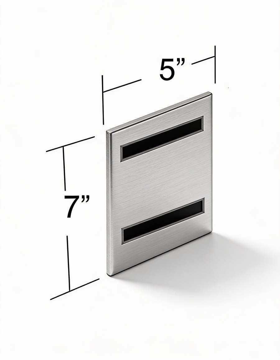 10 - Frames Azar Displays 129927 5 x 7 Vertical U-Frame with Magnetic Strips