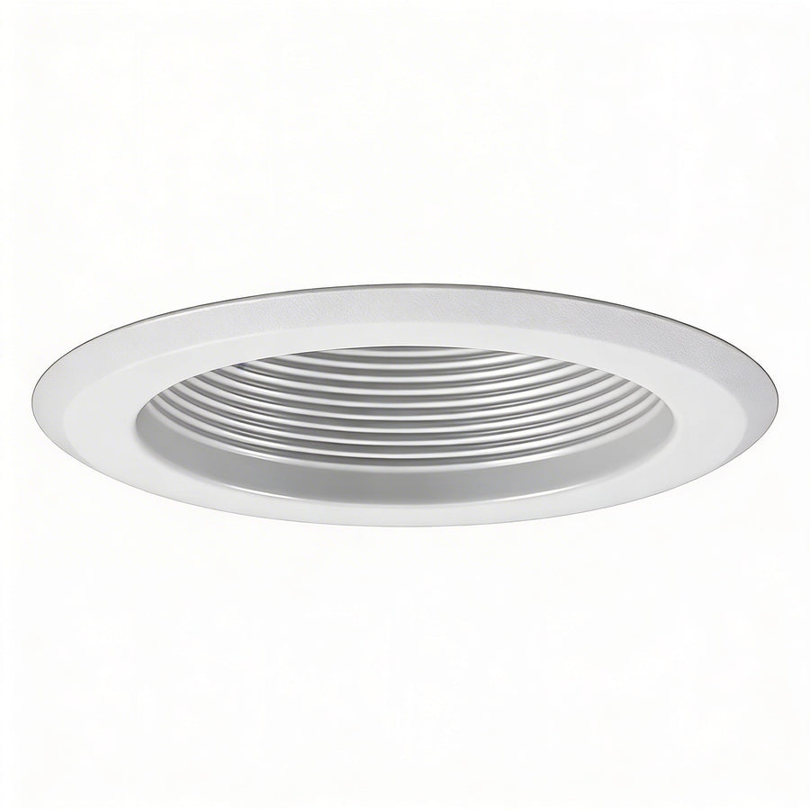Progress Lighting 5 inch Recessed Step Baffle Trim for P851-ICAT, White Finish