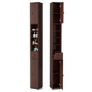 Freestanding Slim Bathroom Cabinet with Drawer and Adjustable Shelves