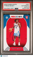 2020 Panini Hoops #207 Tyrese Maxey PSA Auto 9