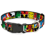 Plastic Clip Collar - Marvel Superhero Comic Blocks