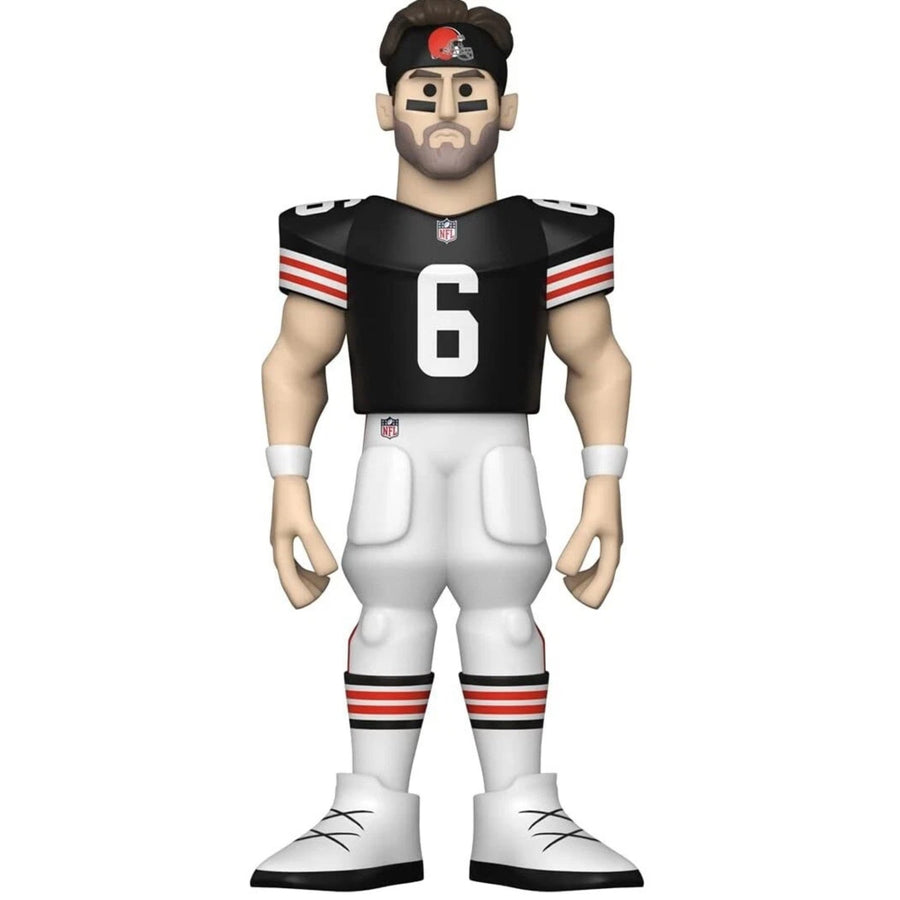 NFL Stars: Browns Baker Mayfield (Home Uniform) Funko Pop 5 Inch Vinyl Gold Figure