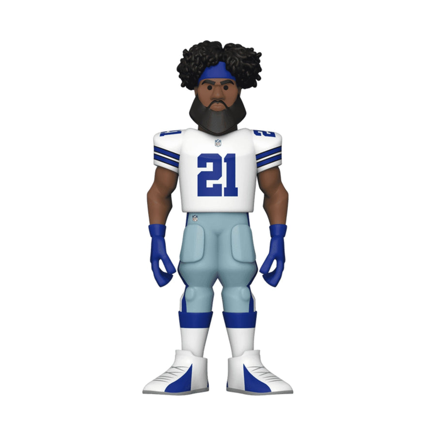 NFL Stars: Cowboys Ezekiel Elliott (Home Uniform) Funko Pop 5 Vinyl Gold Figure