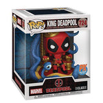 Funko 724 - Marvel Heroes - King Deadpool on Throne Deluxe Pop! Vinyl Bobble Head - PX ToyShnip 