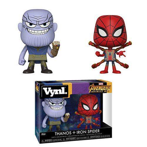 Funko Marvel Avengers Infinity War Thanos and Iron Spider VYNL Figure 2-Pack