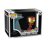 Funko Pop! Town 35 - Marvel Avengers Tower & Iron Man Glow in the Dark Bobblehead Figure - Previews Exclusive