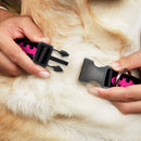 Plastic Clip Collar - Batman Signal Black/Fuchsia