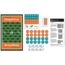 Miami Dolphins Checkers Board Game