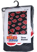 Naruto Shippuden Anti Leaf Clouds Akatsuki Throw Blanket 50in By 60in