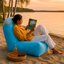 Inflatable Lounger Air Sofa Chair Couch w/ Portable Organizing Bag Waterproof Anti-Leaking for Backyard Lakeside Beach Traveling Camping Picnics