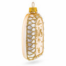 Vintage Gold Lace Clock Glass Christmas Ornament