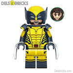 Wolverine Yellow & Blue Suit X-Men & Deadpool 3 Lego Marvel Minifigures NEW