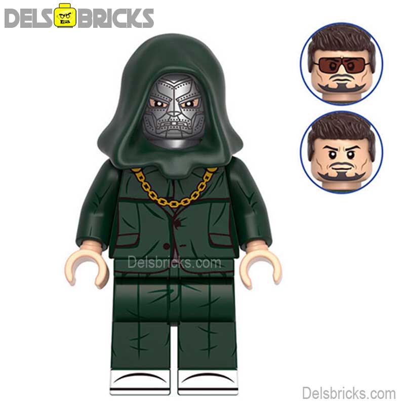 Dr Doom Robert Downey Jr NEW Version lego Minifigures Custom Toys