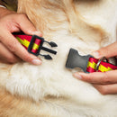 Plastic Clip Collar - The Flash Bolt Stripe Red/Yellow