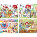 Raggedy Ann 100 Piece Jigsaw Puzzles 4-Pack