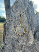 Gold Horse Coin Chain Necklace