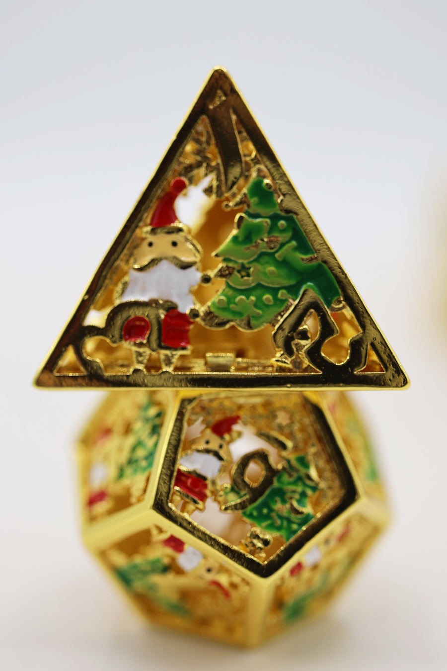 Golden Wonderland - Metal RPG Dice Set