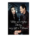 Gomez and Morticia Addams Card