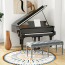 French Vintage Entryway Bench 47 Inch Upholstered Dining Bench
