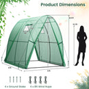 6 x 6 x 6.6 FT Outdoor Wall-in Tunnel Greenhouse