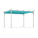 Outdoor Pergola with Retractable Canopy and Aluminum Frame