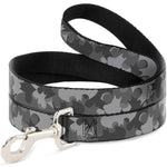 Dog Leash - Bat Signal Stacked Black/Grays