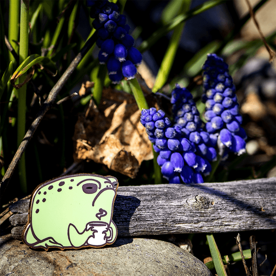Grumps the Frog | Coffee Club Enamel Pin