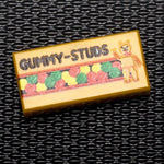 Gummy Studs - B3 Customs® Printed 1x2 Tile Custom LEGO Parts B3 Customs 